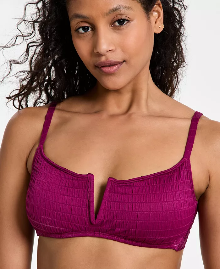 

Женский топ-бикини V-Wire Bralette Pucker Up Bar III, фиолетовый