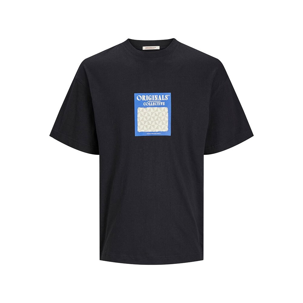 

Футболка Jack & Jones Mykonos Geo Front, синий, Черный, Футболка Jack & Jones Mykonos Geo Front, синий