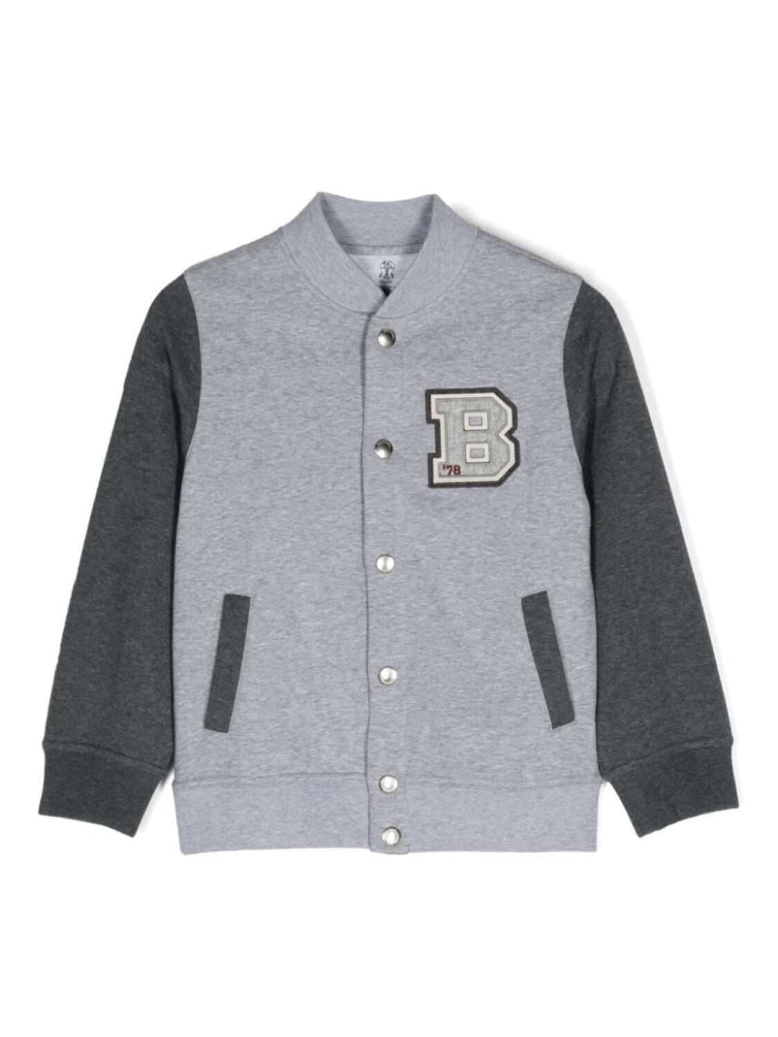 

Brunello Cucinelli Kids толстовка с логотипом, серый