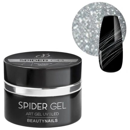 

Bna Spider Gel 01 - Светоотражающий серебристый Beautynails
