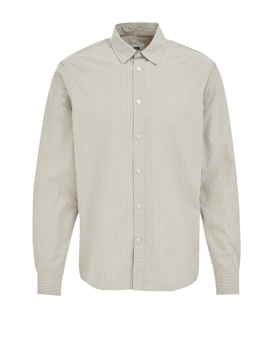 

Рубашка на пуговицах классического кроя WE Fashion, Greige