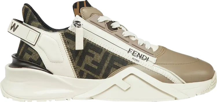 

Кроссовки Fendi Flow Slip-On 'Beige', кремовый, Бежевый, Кроссовки Fendi Flow Slip-On 'Beige', кремовый