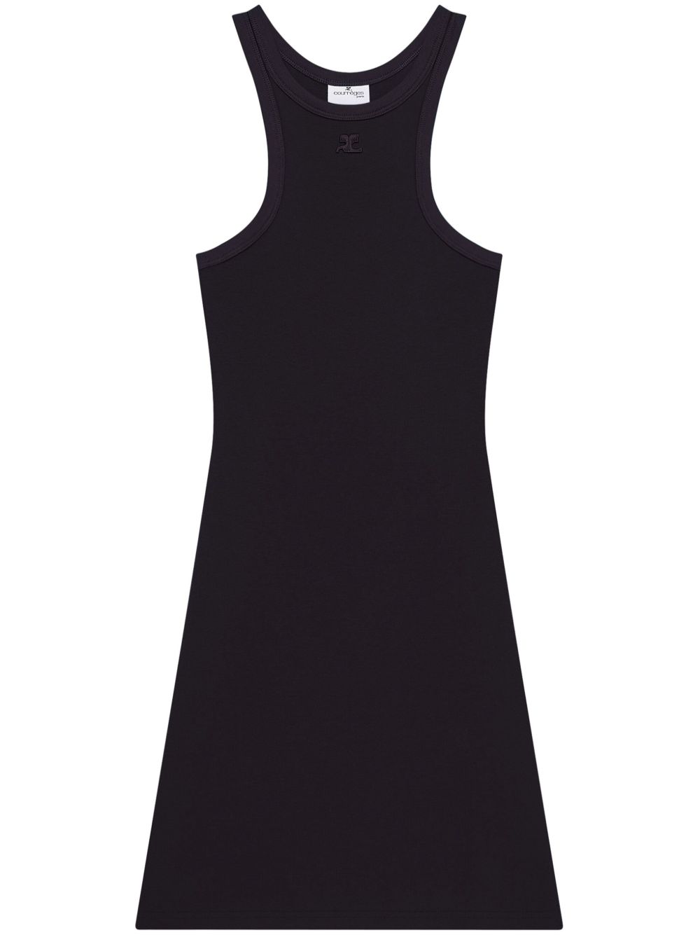 

Платье Courrèges из хлопка с аквалангом Courreges Pre, черный