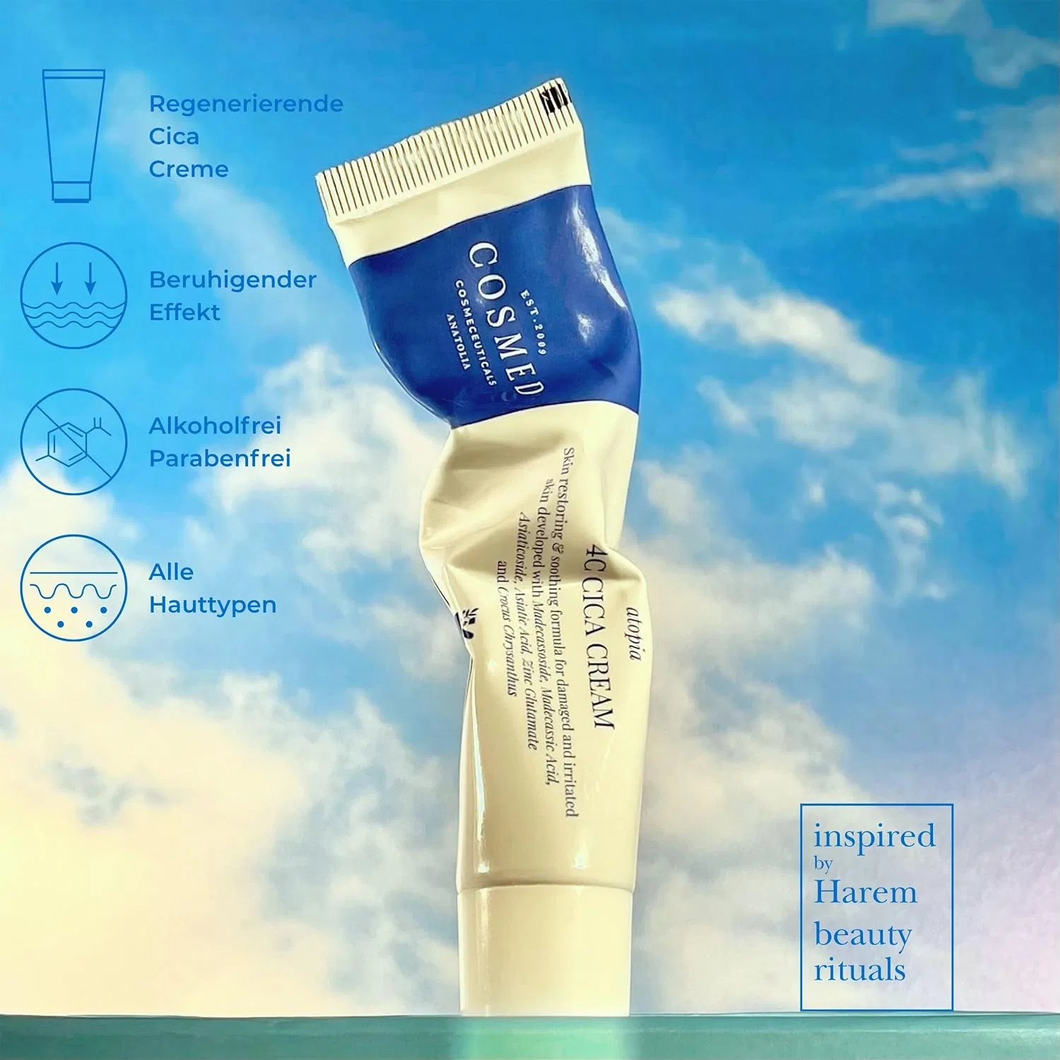 Крем для лица Cosmed Cosmeceuticals — 4C Cica с центеллой азиатской, 40 мл — фото 3