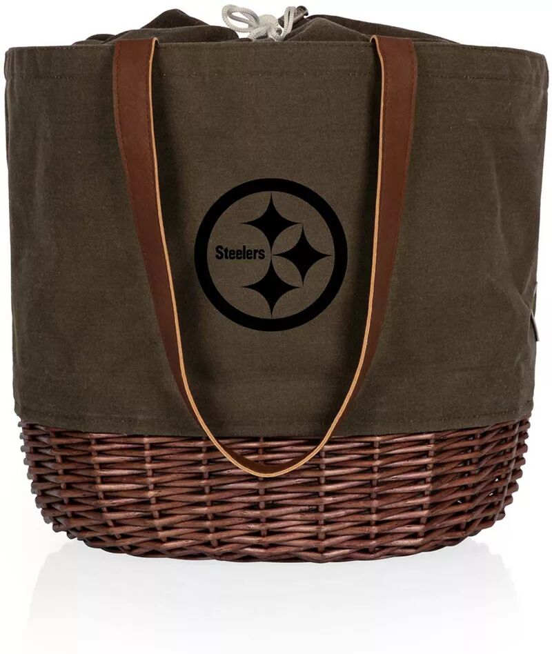 

Picnic Time Pittsburgh Steelers Coronado Холщовая сумка с короткими ручками Willow Basket