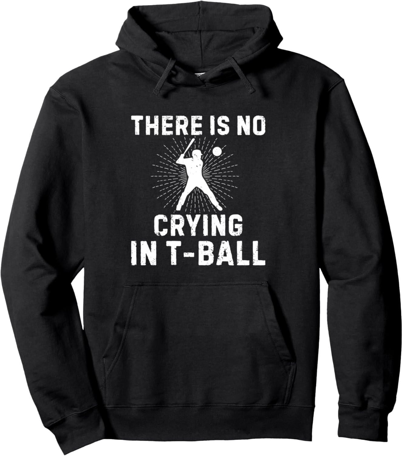 

Худи для игрока в ти-бол - В ти-бол не плачут Funny Tee-Ball Quotes Tee-Ball Player, черный