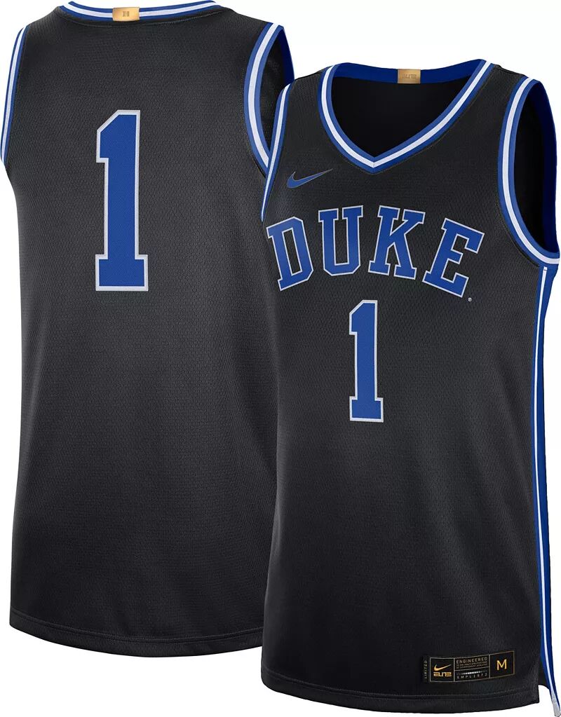 

Мужская баскетбольная майка Nike Duke Blue Devils #1 Black Limited Limited