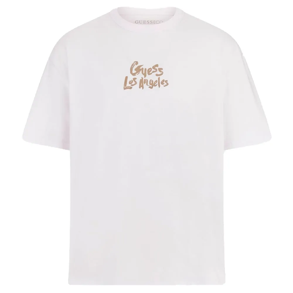 

Футболка с коротким рукавом Guess Cn Patch At Back, белый
