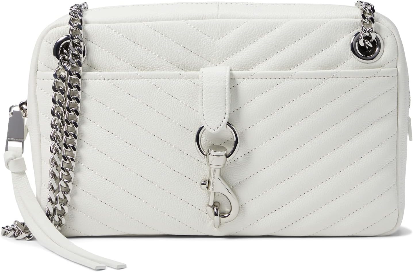 

Сумка Rebecca Minkoff Edie Zip Shoulder, цвет Optic White