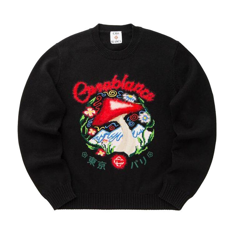 

Свитер Casablanca Mushroom Emblem Sweater, Black