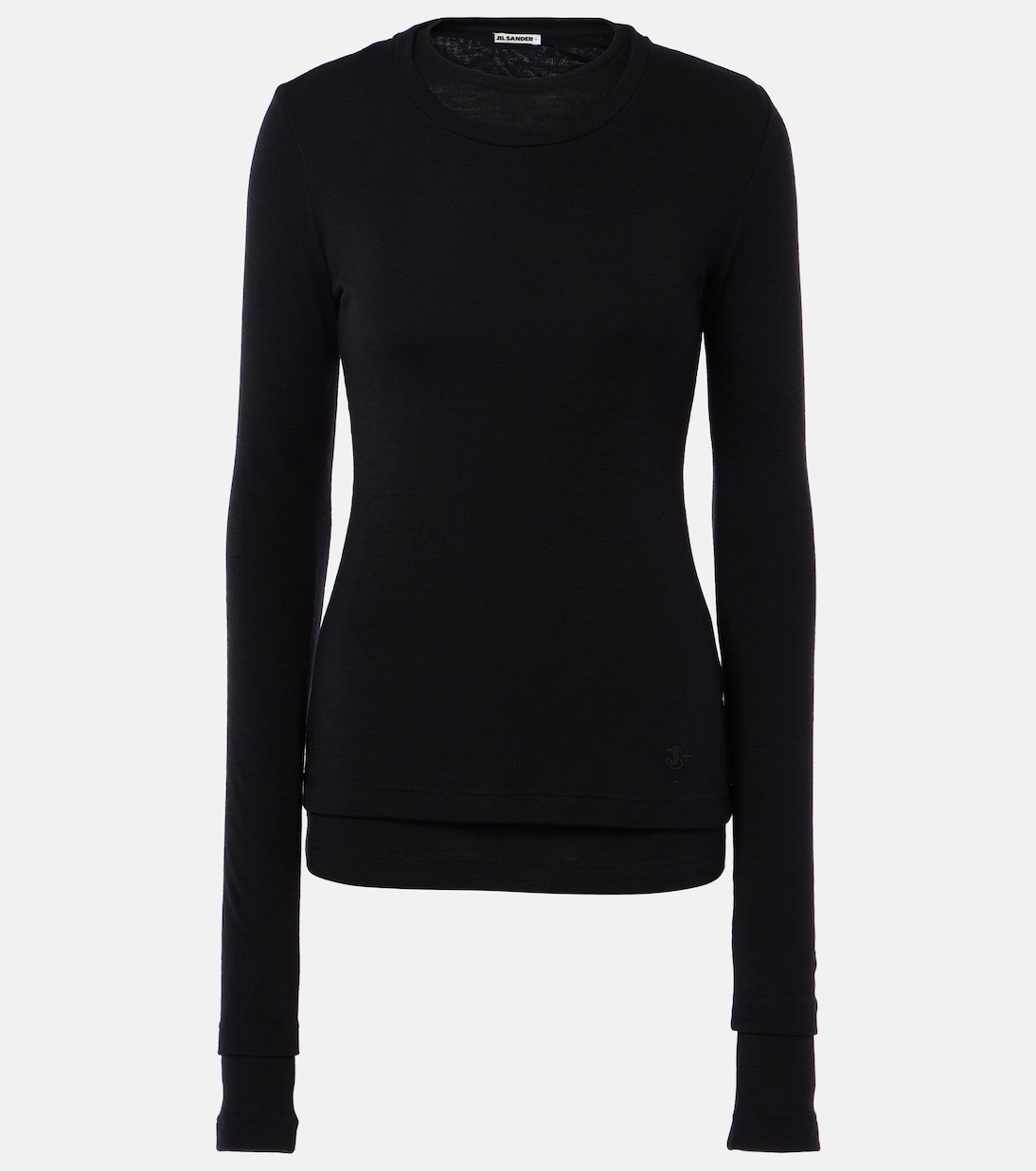 

Комплект из 2 шерстяных топов Jil Sander, черный