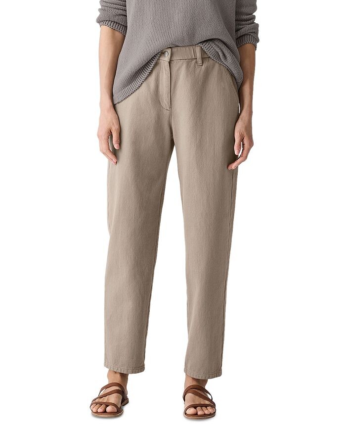

Зауженные книзу брюки Eileen Fisher, коричневый
