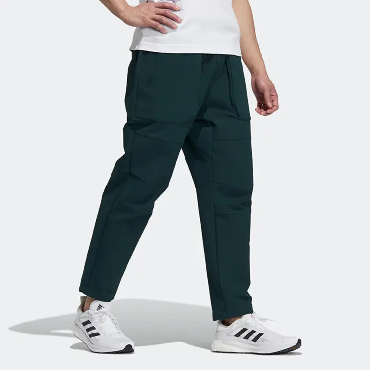 Спортивные брюки мужские оливкового цвета Adidas — фото 3