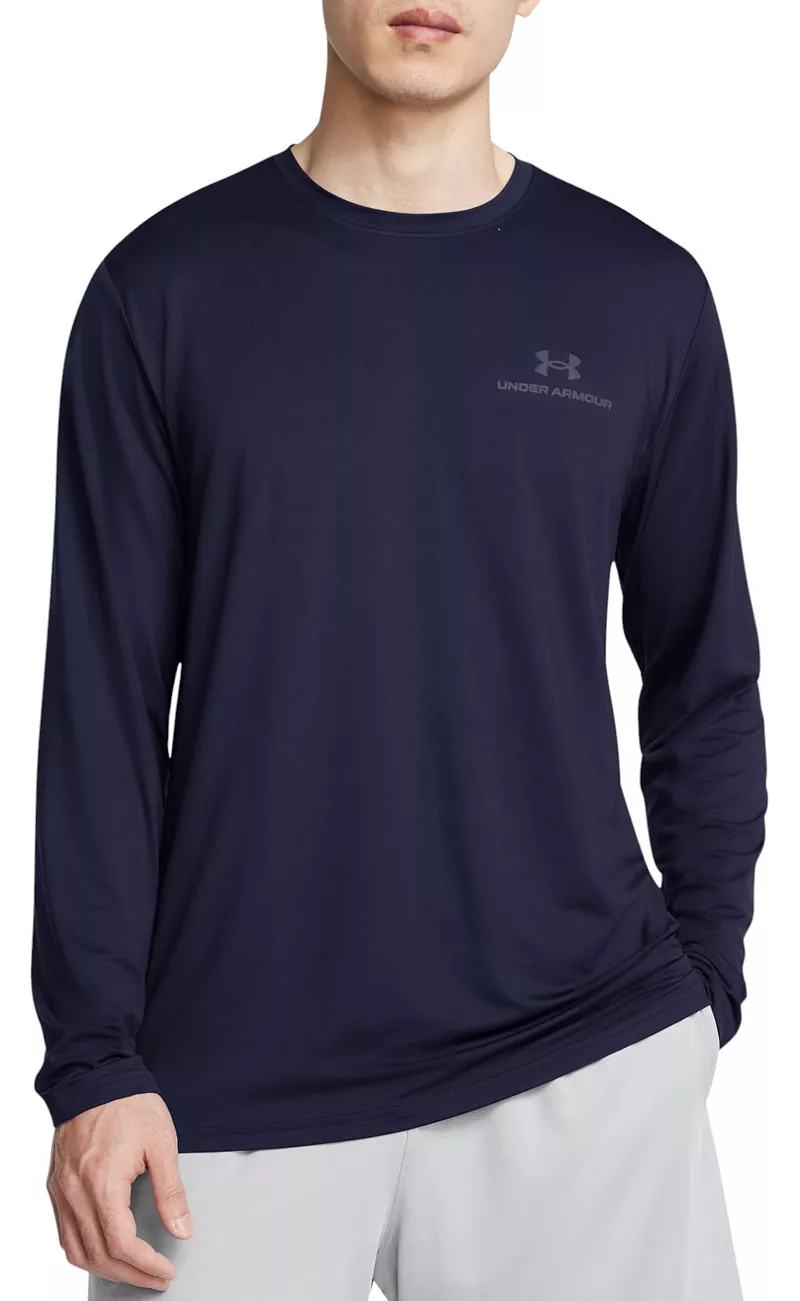 

Мужская футболка с длинным рукавом Under Armour Vanish Energy, цвет Midnight Navy/Midnght Nvy
