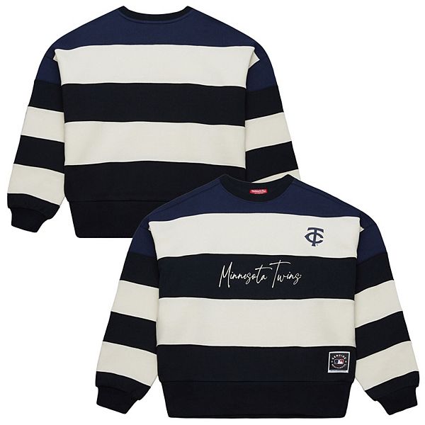 

Женский свитшот minnesota twins cooperstown collection с принтом в полоску, цвет navy/black Mitchell & Ness, Черный, Женский свитшот minnesota twins cooperstown collection с принтом в полоску, цвет navy/black Mitchell & Ness