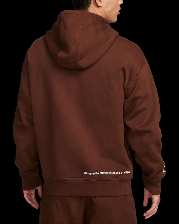 Толстовка Nike SB x Yuto Skateboard Fleece Pullover 'Brown', коричневый — фото 3