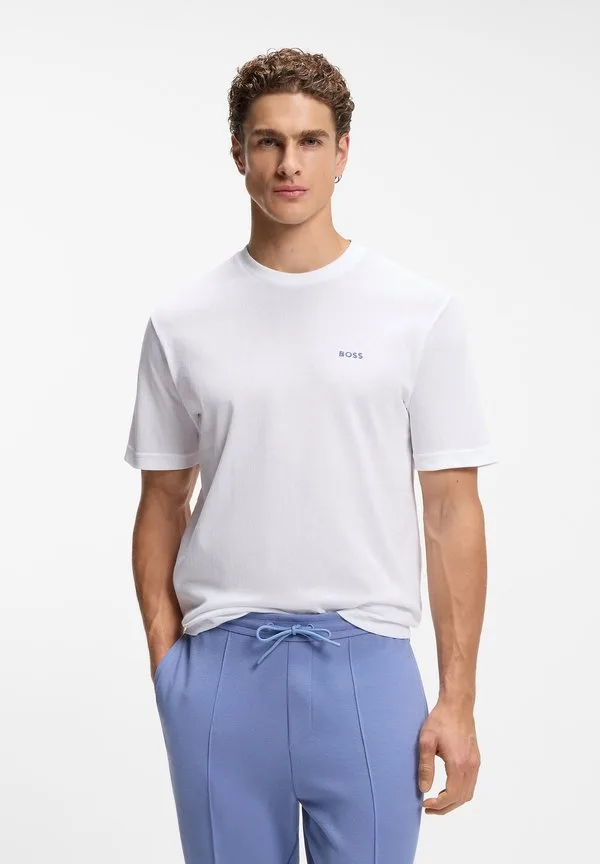 Футболка с принтом ts_member mesh 1 Boss, White — фото 3