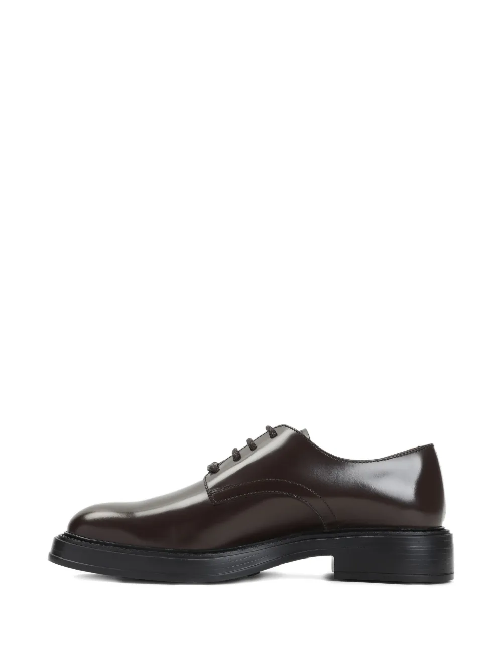 Кожаные туфли дерби на шнуровке TOD'S, черный — фото 4