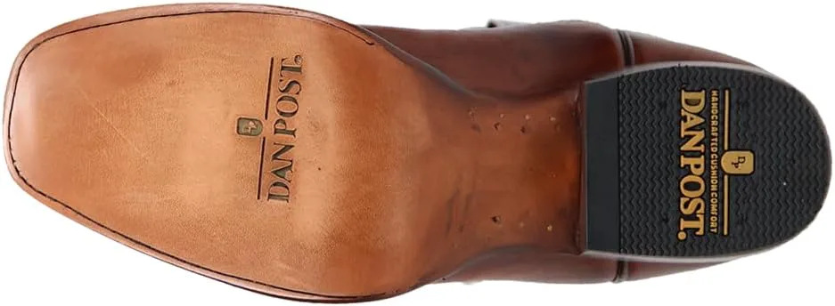 

Мужские повседневные сапоги Dan Post Wade с квадратным носком и вышивкой, средняя голень - коричневые
