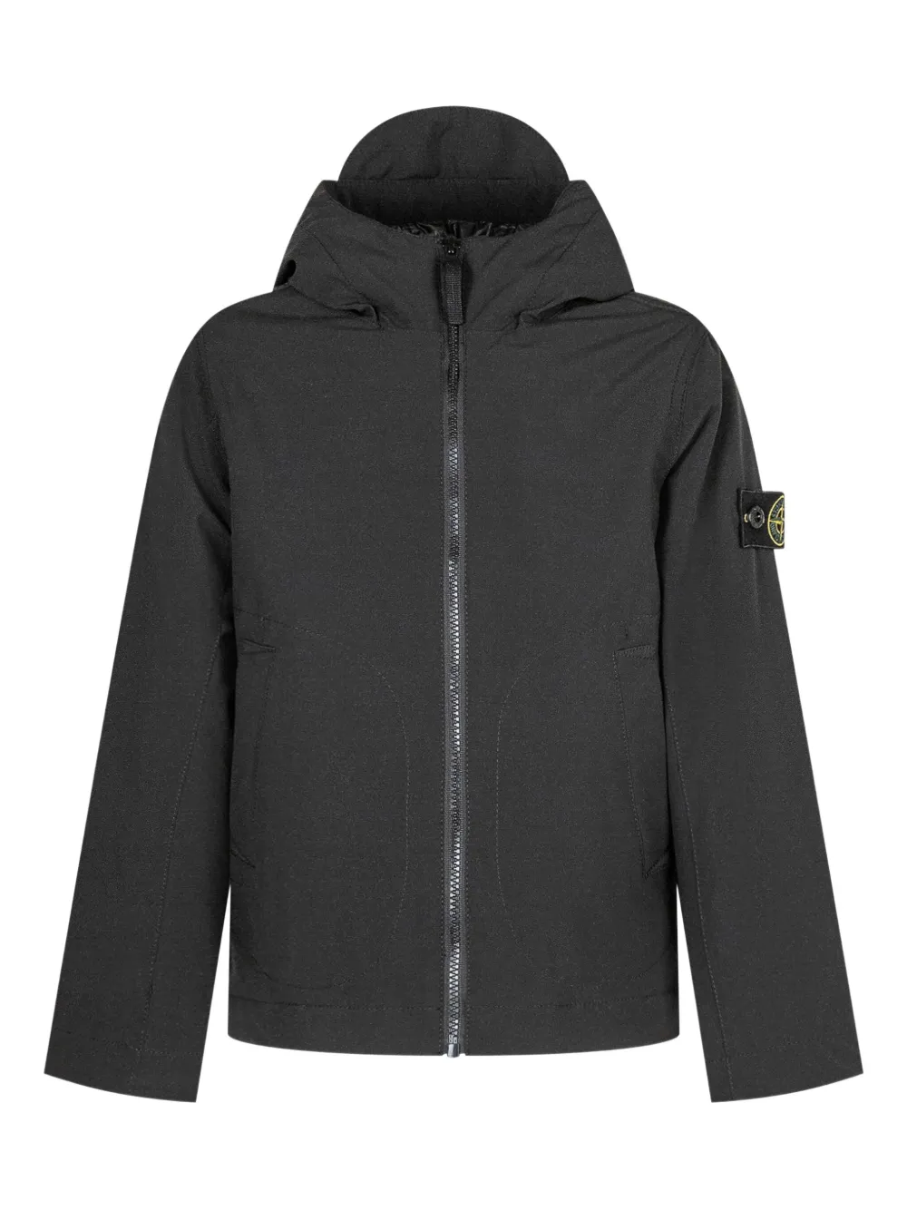 

Куртка-парка с капюшоном Stone Island Junior, черный