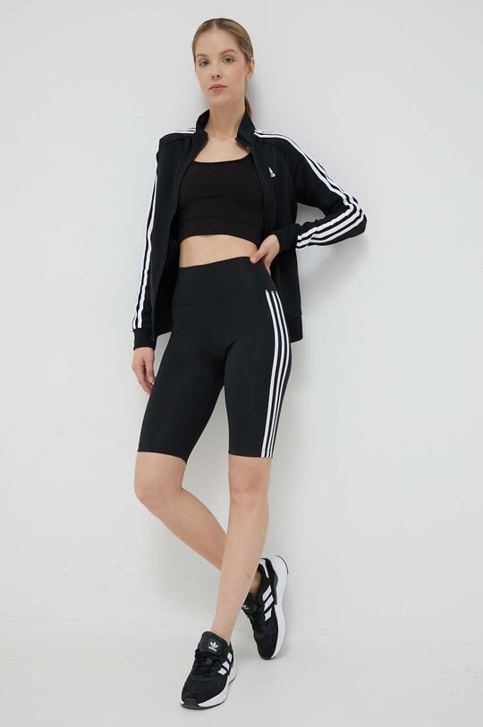 Короткие тайтсы с высокой талией Adicolor Classics adidas Originals, черный — фото 2