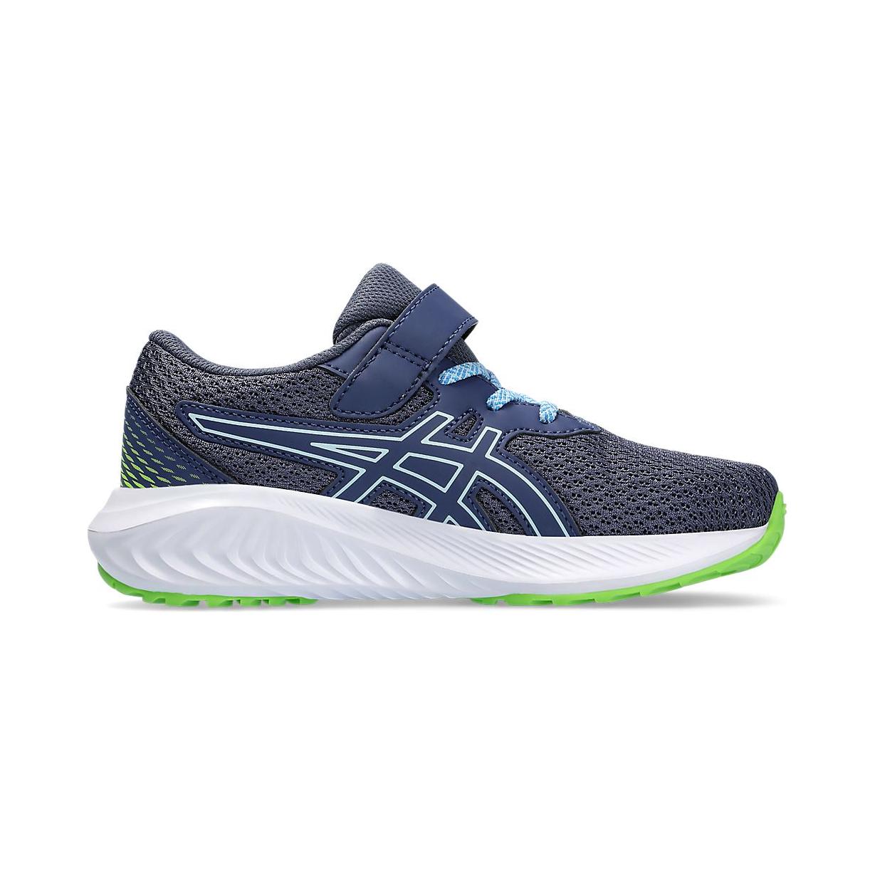 Кроссовки Pre Excite 10 Low Top для детей от 3 до 7 лет ASICS, синий/зеленый — фото 2