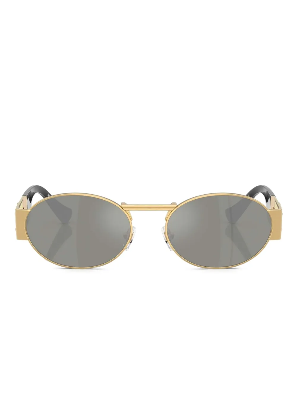

Солнцезащитные очки в овальной оправе Versace Eyewear, золотой