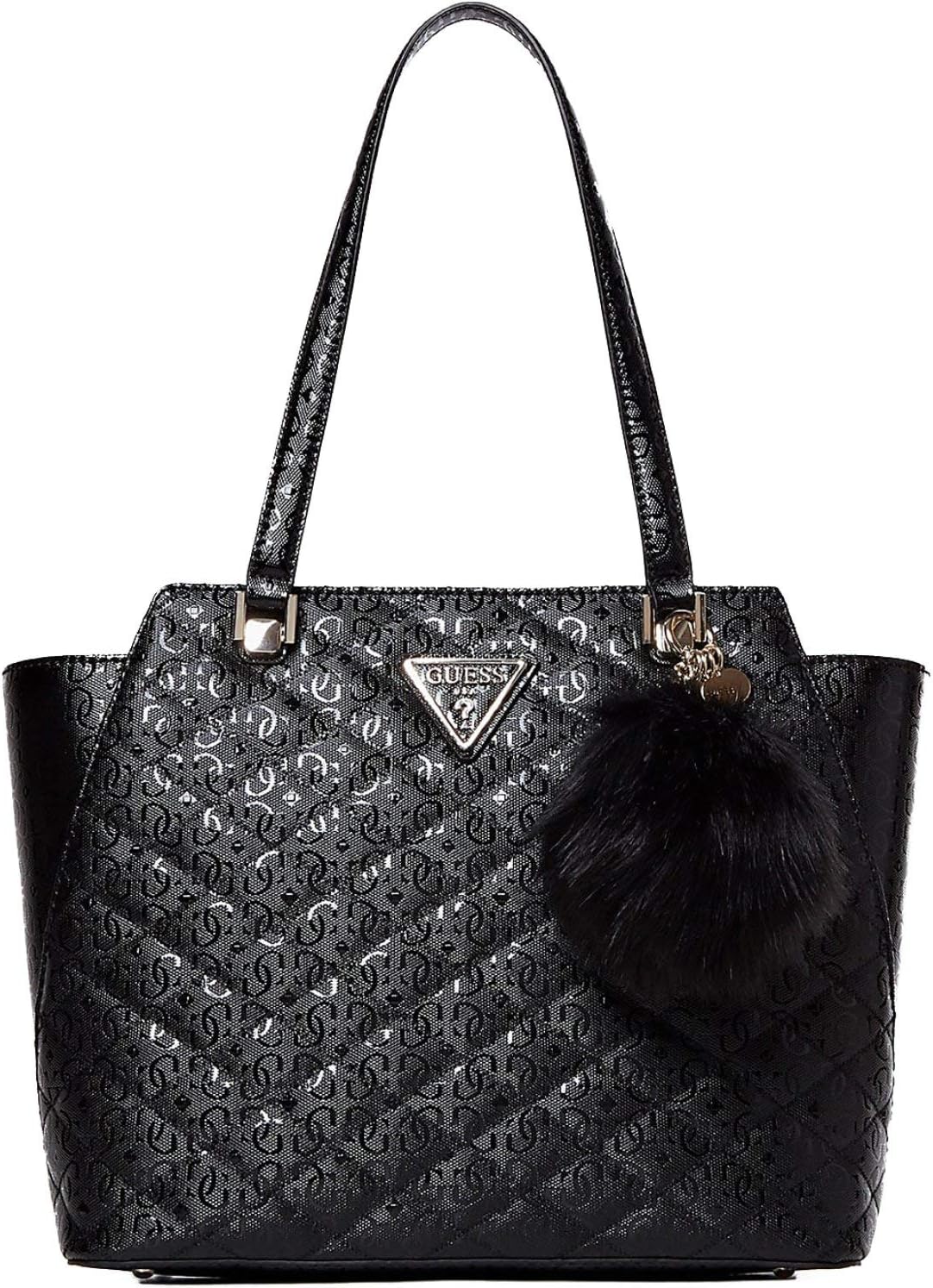 

Женская стеганая сумка-тоут с логотипом Astrid от GUESS, черная