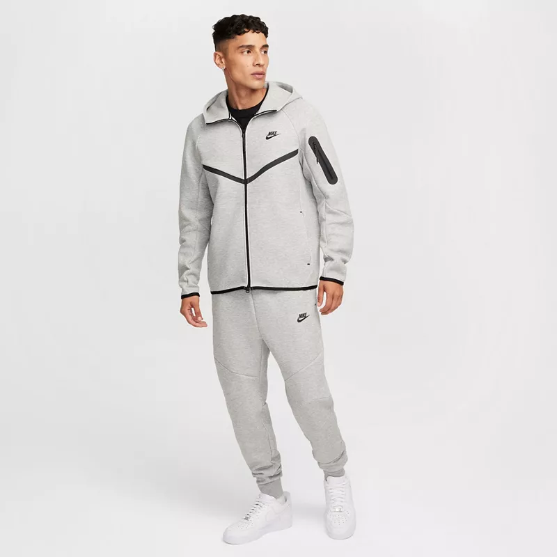 Мужские джоггеры из технического флиса Nike, цвет Dk Grey Heather — фото 2
