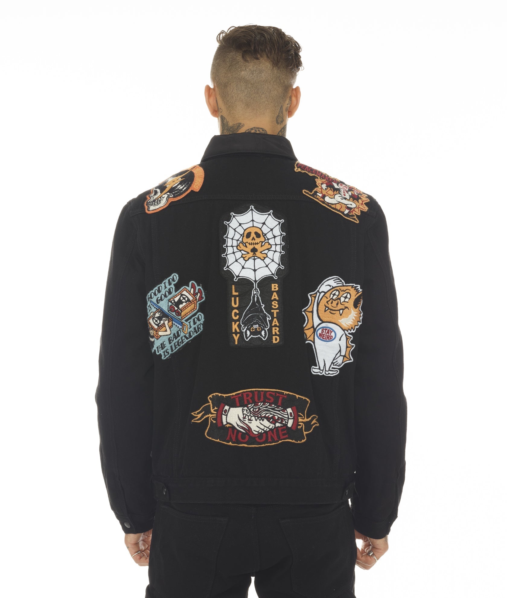 

TYPE II LUCKY BASTARD ДВУСТОРОННЯЯ КУРТКА ЧЕРНОГО ЦВЕТА Cult of Individuality