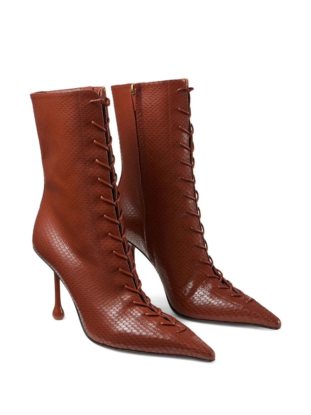 Ботильоны Scarlett 95 на шнуровке Jimmy Choo, красный — фото 2