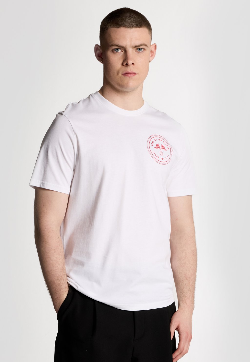 

Футболка с принтом Lyle & Scott, белый