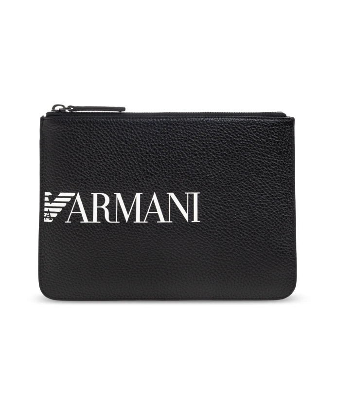 

Сумка через плечо с логотипом Emporio Armani, черный
