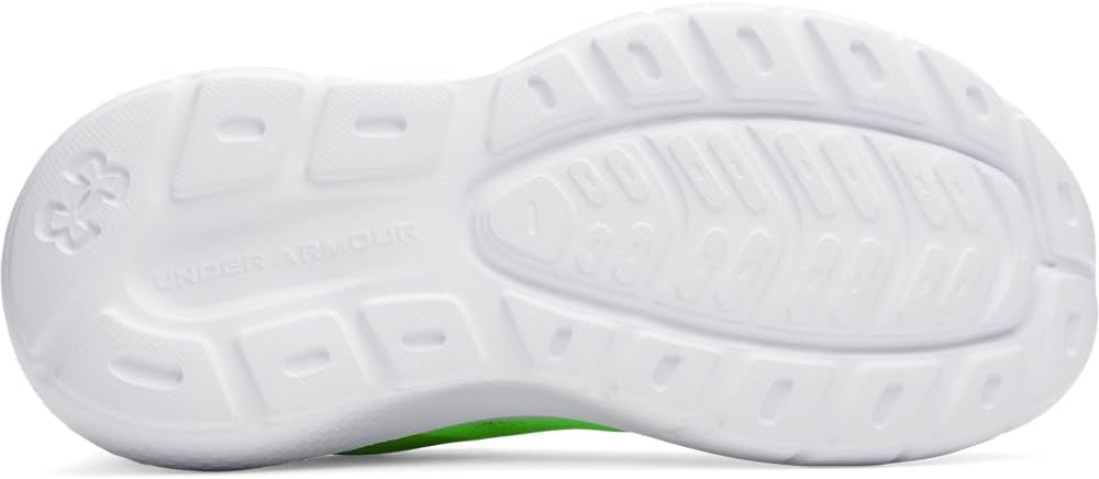 Кроссовки Under Armour Boys Pre School Rogue 4 с альтернативной шнуровкой, белый/черный/зеленый — фото 3