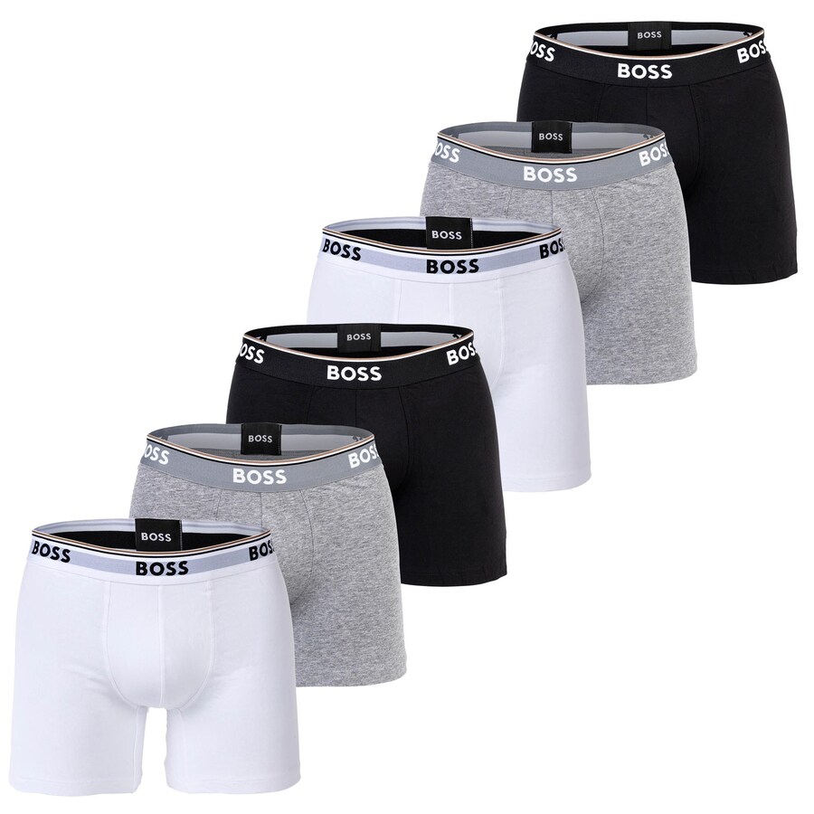 

Боксерские шорты BOSS, цвет Grey/Black/White