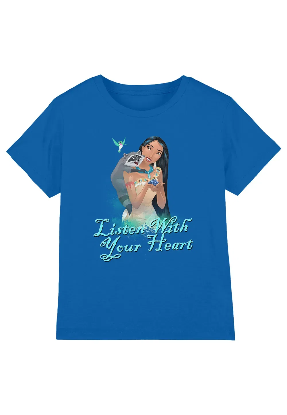 Детская футболка Pocahontas Listen With Your Heart Disney, синий
