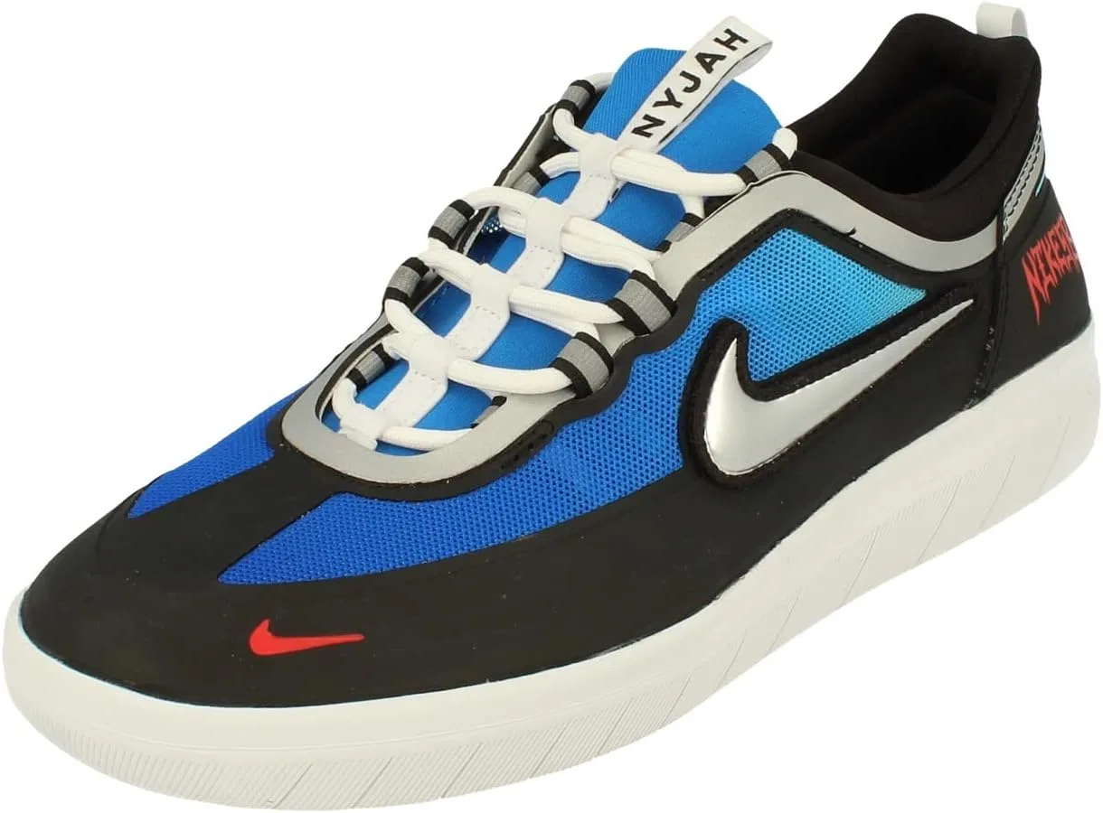 Мужские кроссовки NIKE Sb Nyjah Free 2 PRM Dc9104, Bright Photo Blue Metallic Silver 400