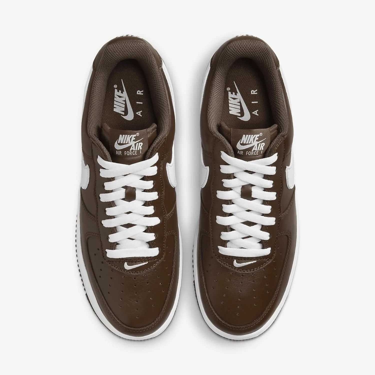 Кроссовки Nike Air Force 1 '07 Herren, rot/weiß, 42 EU, коричневый — фото 4