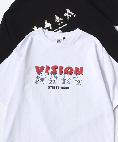 

Футболка с коротким рукавом, увеличенным принтом спереди и сзади, вышитым логотипом VISION STREET WEAR, белый