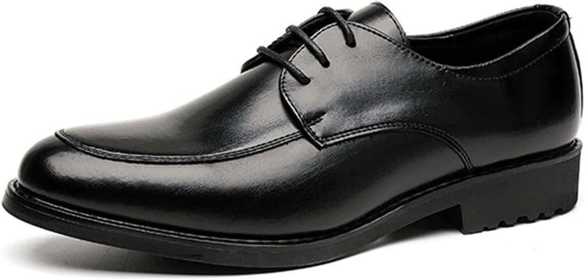 

Мужские оксфорды KYOESCAI, классические деловые туфли с подошвой из ТПР, формальные свадебные дерби на шнуровке, черный