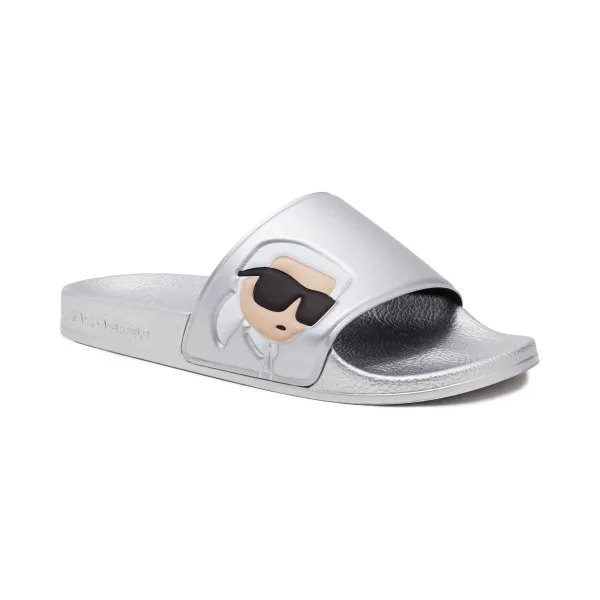 Тапочки кондо Karl Lagerfeld, серебряный