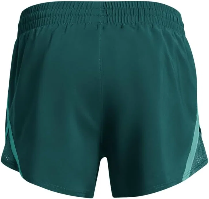 Шорты Under Armour Girls' Fly By Shorts, (449) Hydro Teal/Radial Turquoise/Reflective — фото 2