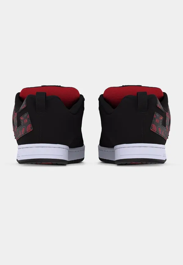 Кроссовки для скейтбординга Court Graffik Dc Shoes, черный/серый/красный — фото 4