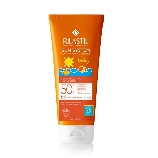 

Детский солнцезащитный крем Sun System 50+ Baby Velluto Rilastil, 200 ml