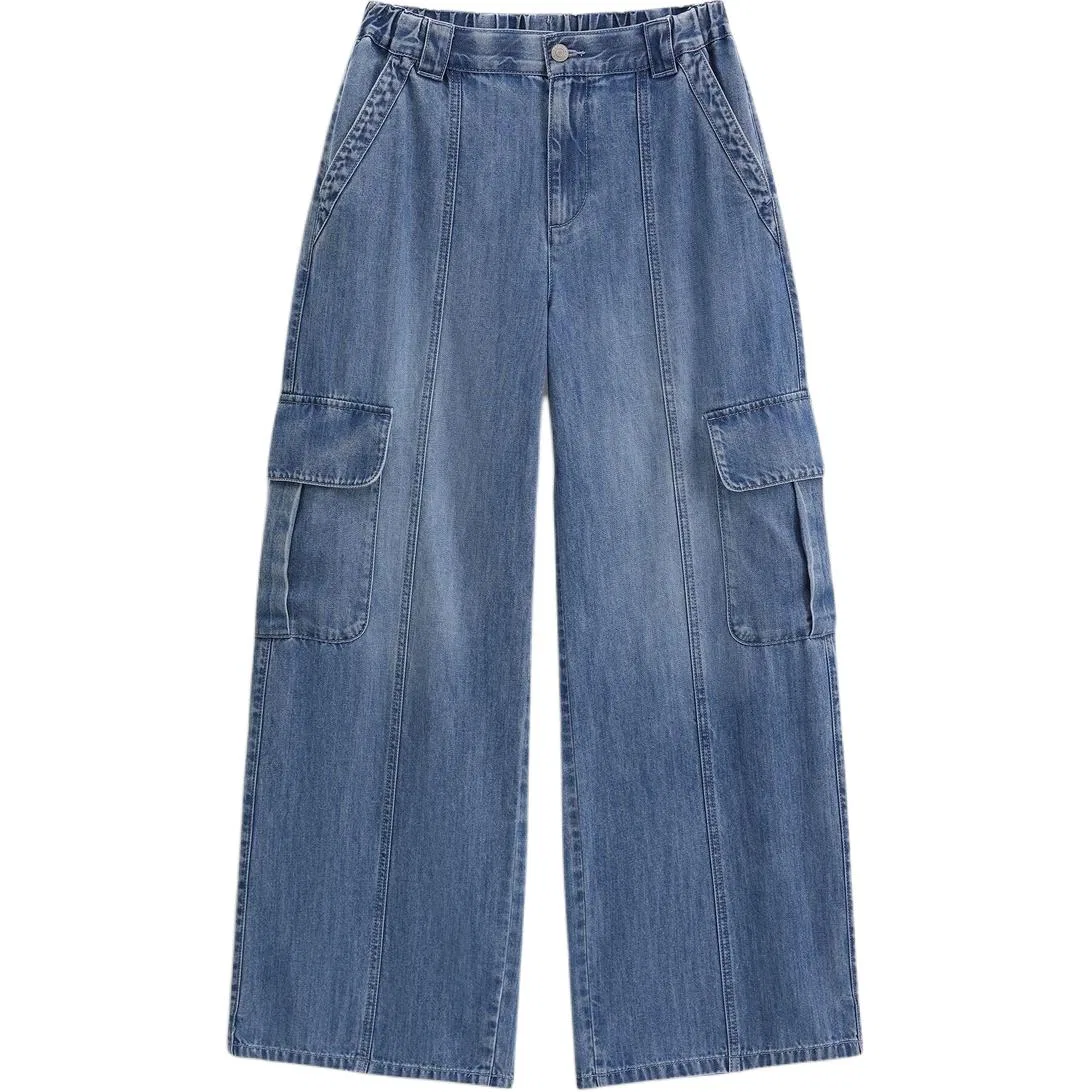 Джинсы Wide Leg GAP Blue Washed