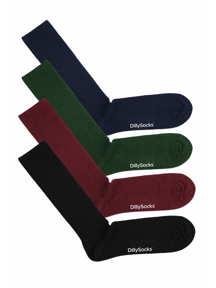 

Носки DillySocks 4er Pack Premium Ribbed Collection, разноцветный