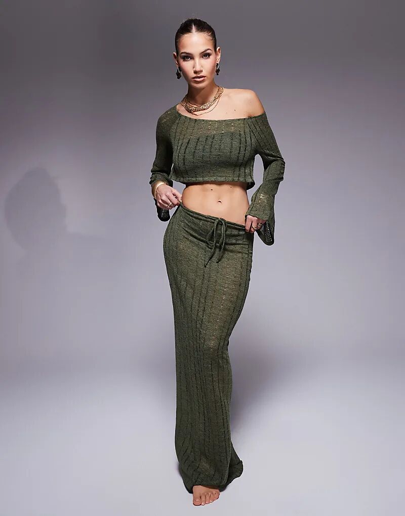

Юбка пляжная длинная трикотажная South Beach Khaki (часть комплекта)