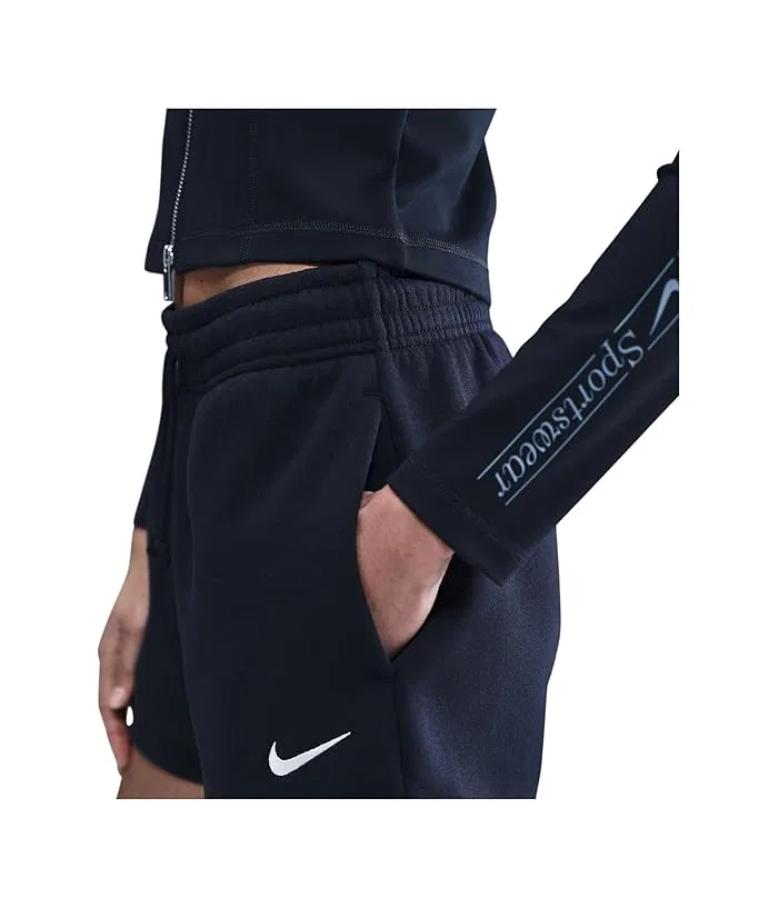 Шорты Nike Sportswear Phoenix Fleece, Black/Sail — фото 4