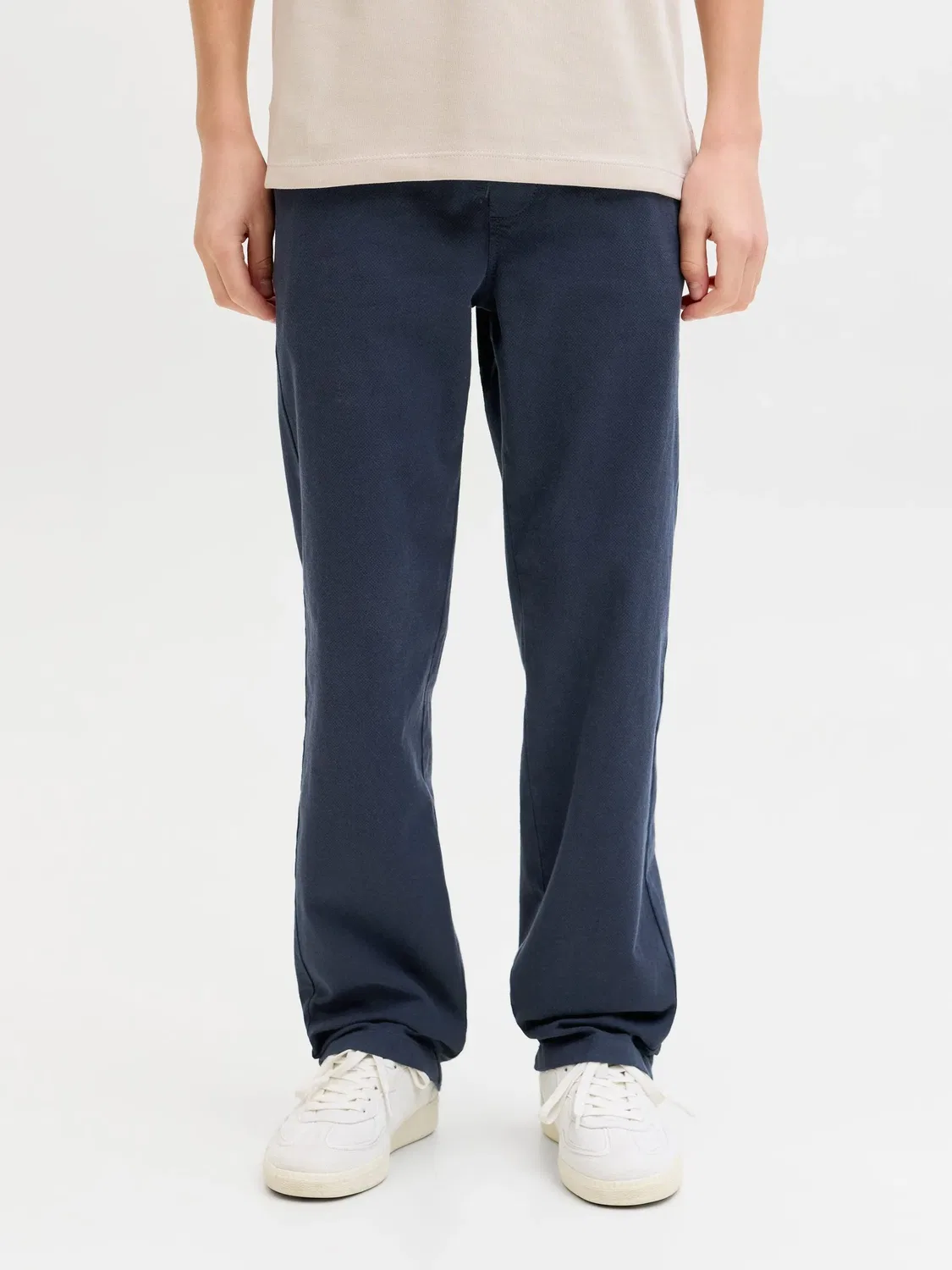 Брюки хлопковые JACK & JONES Junior, navy blazer — фото 3