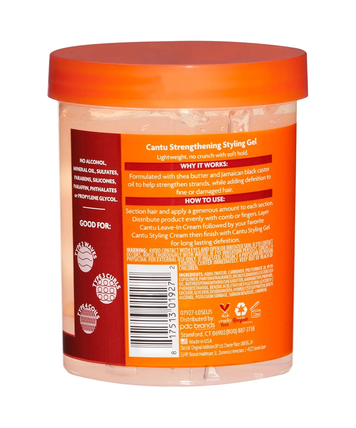 Укрепляющий гель для укладки CANTU Shea Butter Flexible Hold 524 г Cantu — фото 2
